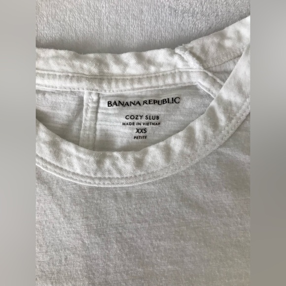 Banana Republic “Cozy Slub” Soft T-Shirt Women’s Size XXS - Picture 2 of 5